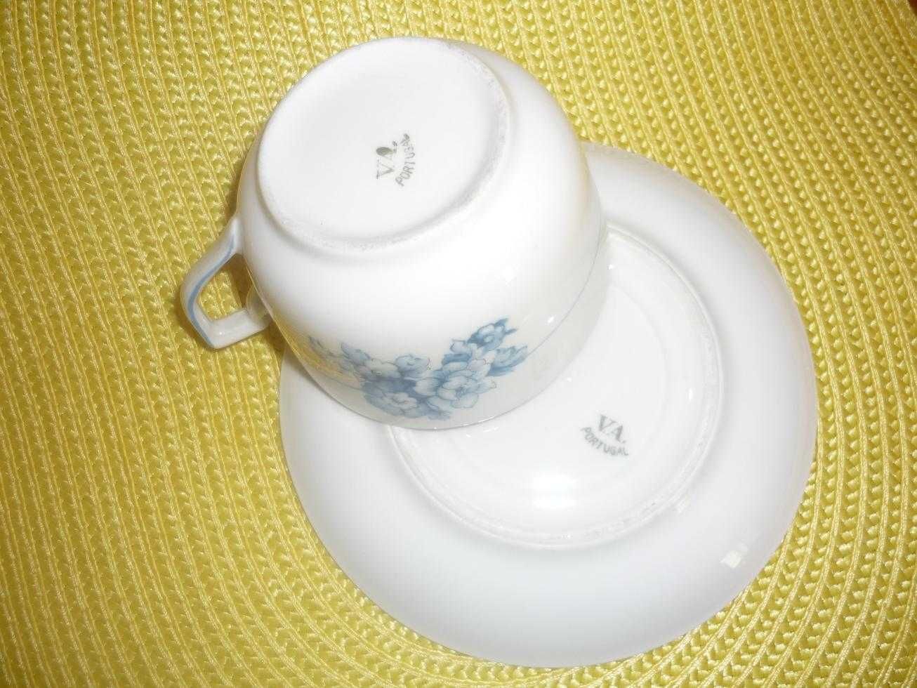 Chávena chá e pires porcelana Vista Alegre 2 modelos ver descrição