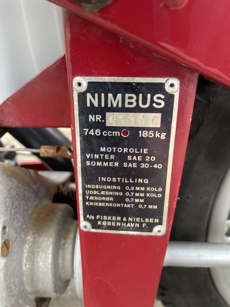 Nimbus  750cc z koszem 1952 rok