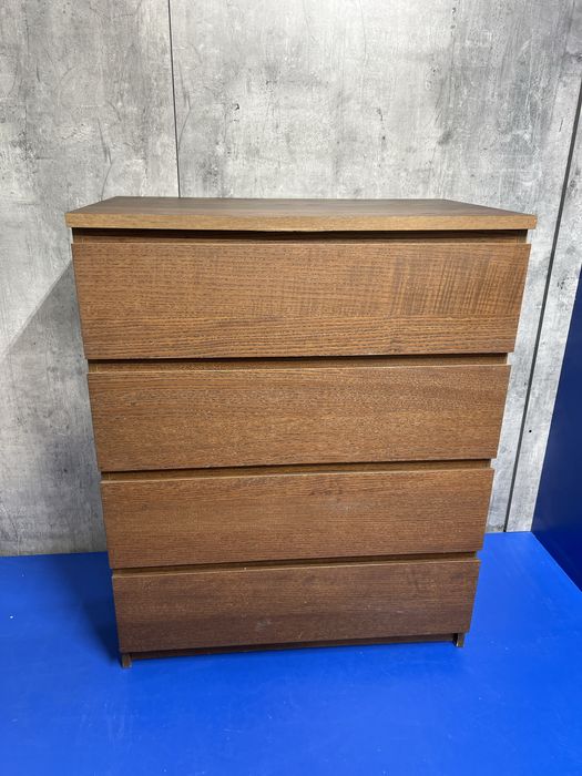 Komoda ikea malm 4 szuflady ciemny brąz dostawa w cenie
