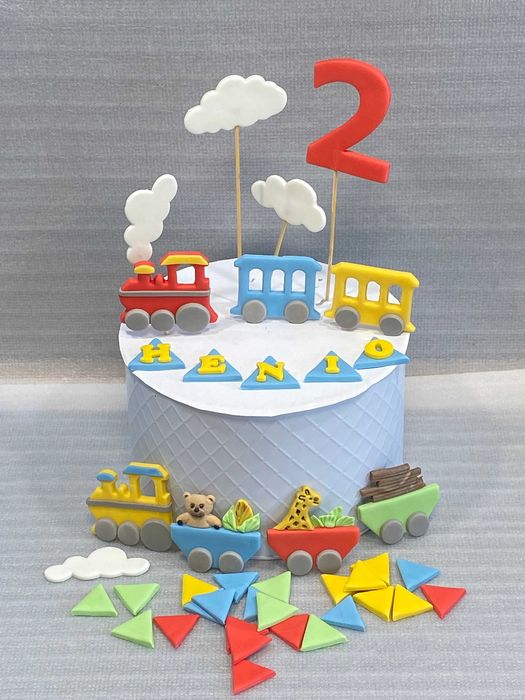 Pociąg lokomotywa z masy cukrowej