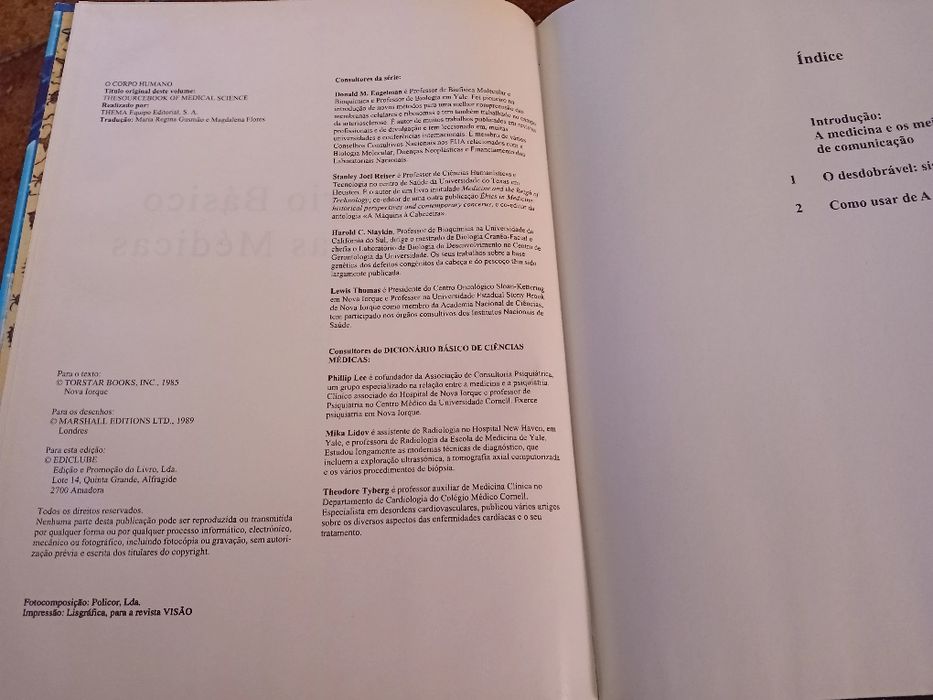 O Corpo Humano, Dicionário Básico das Ciências Médicas, Revista Visão