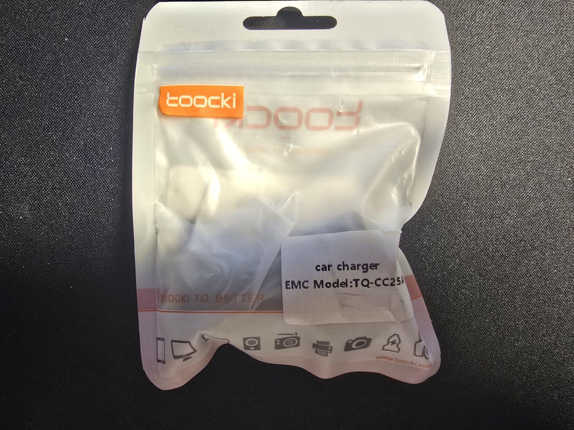 Ładowarka samochodowa 60W, Toccki, TQ-CC25A