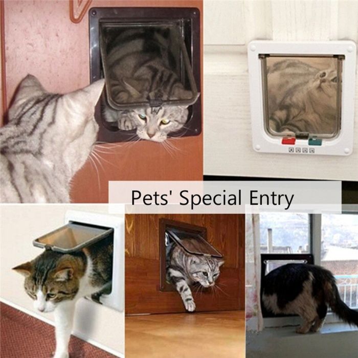 Porta inteligente para animais de estimação Gato Cão casa NOVO