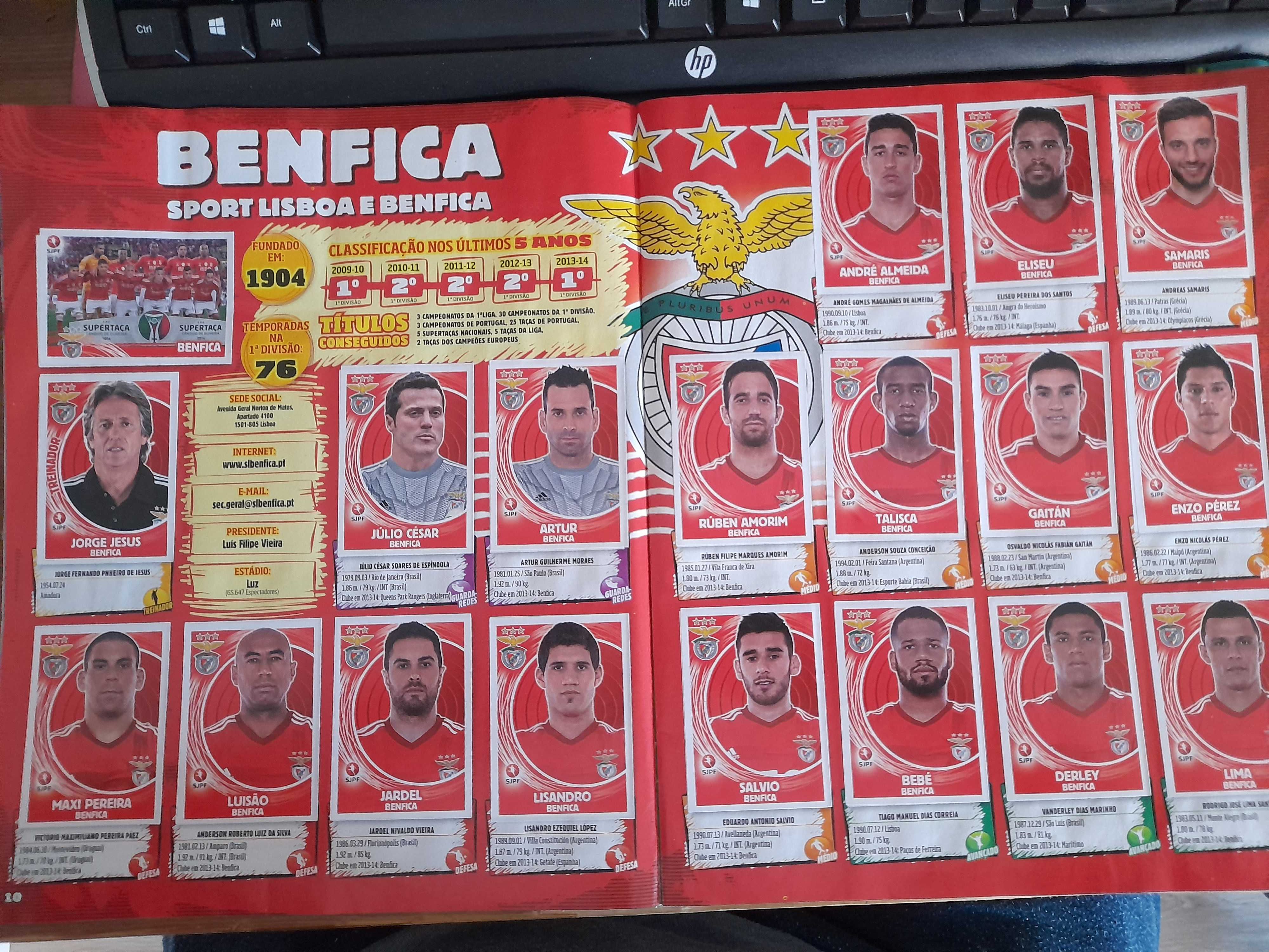 Coleções Panini  1º Liga 2014/2015 Portugal