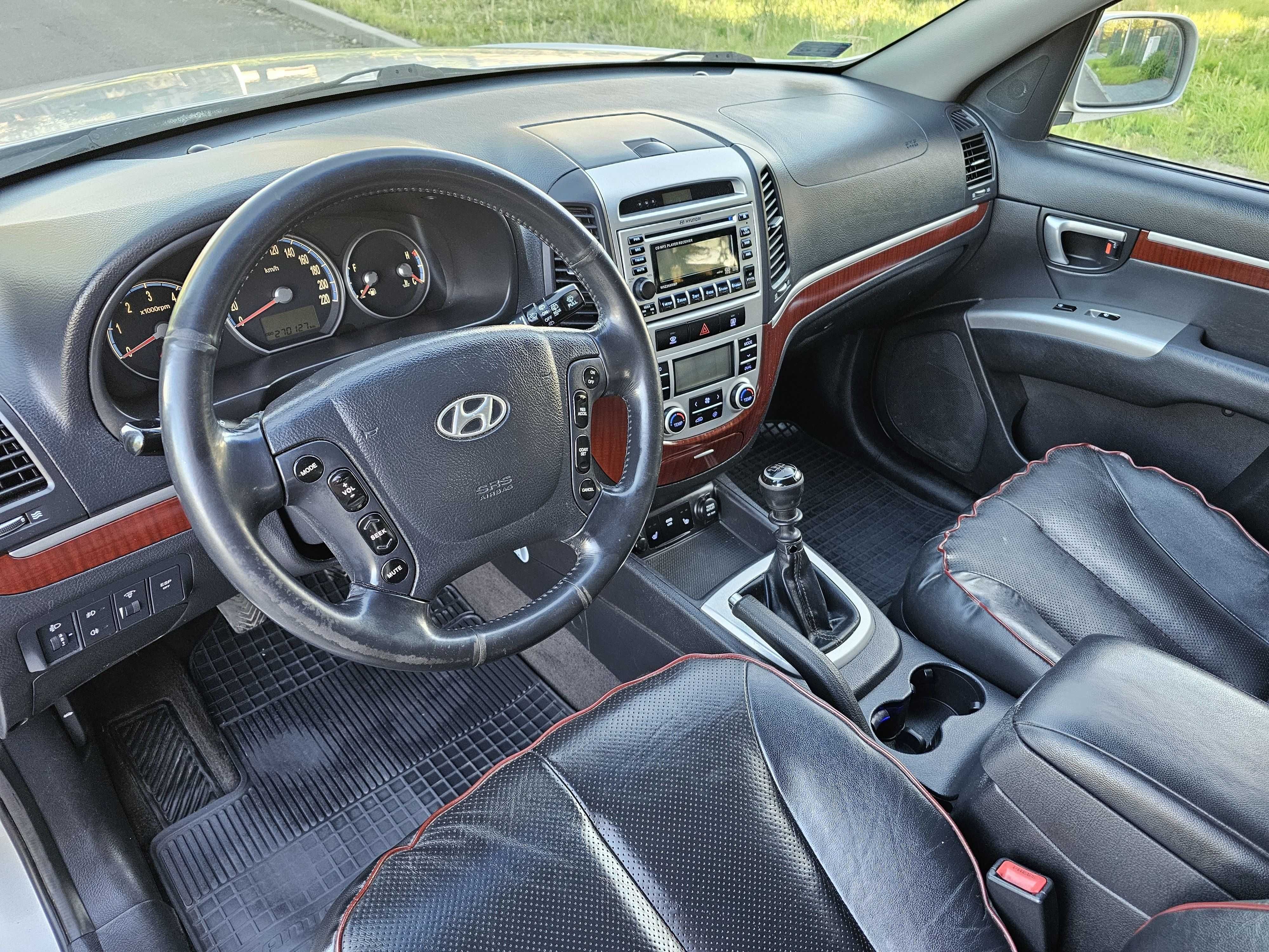 Hyundai Santa Fe 2,2 D 155KM 2007r 4x4, Skóry, Klima, Z Włoch,Bez Rdzy