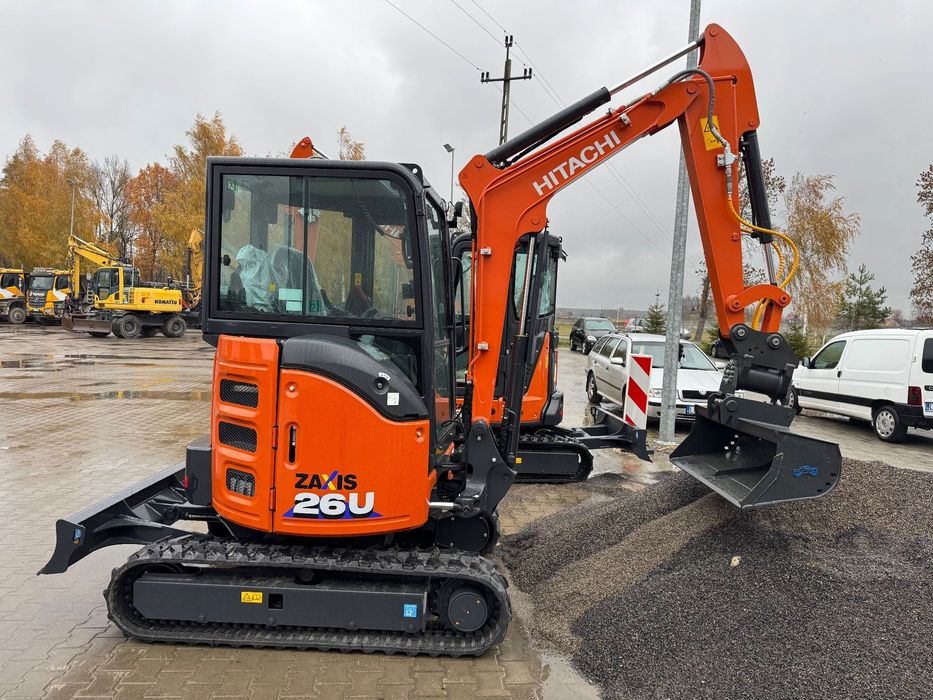 Hitachi ZX26-6 2740kg Szybkozlacze uchylne Powertilt  Minikoparka  2025 rok , 2740kg 5 LAT GWARANCJI!