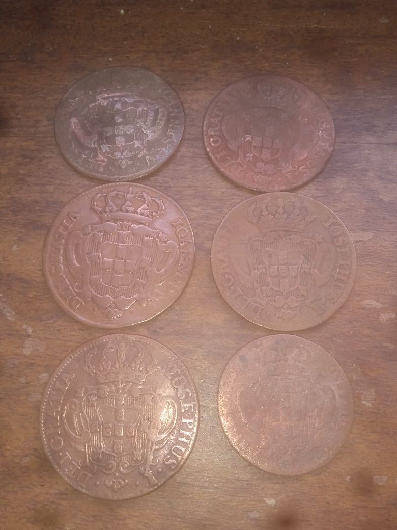 Lote de 9 moedas antigas