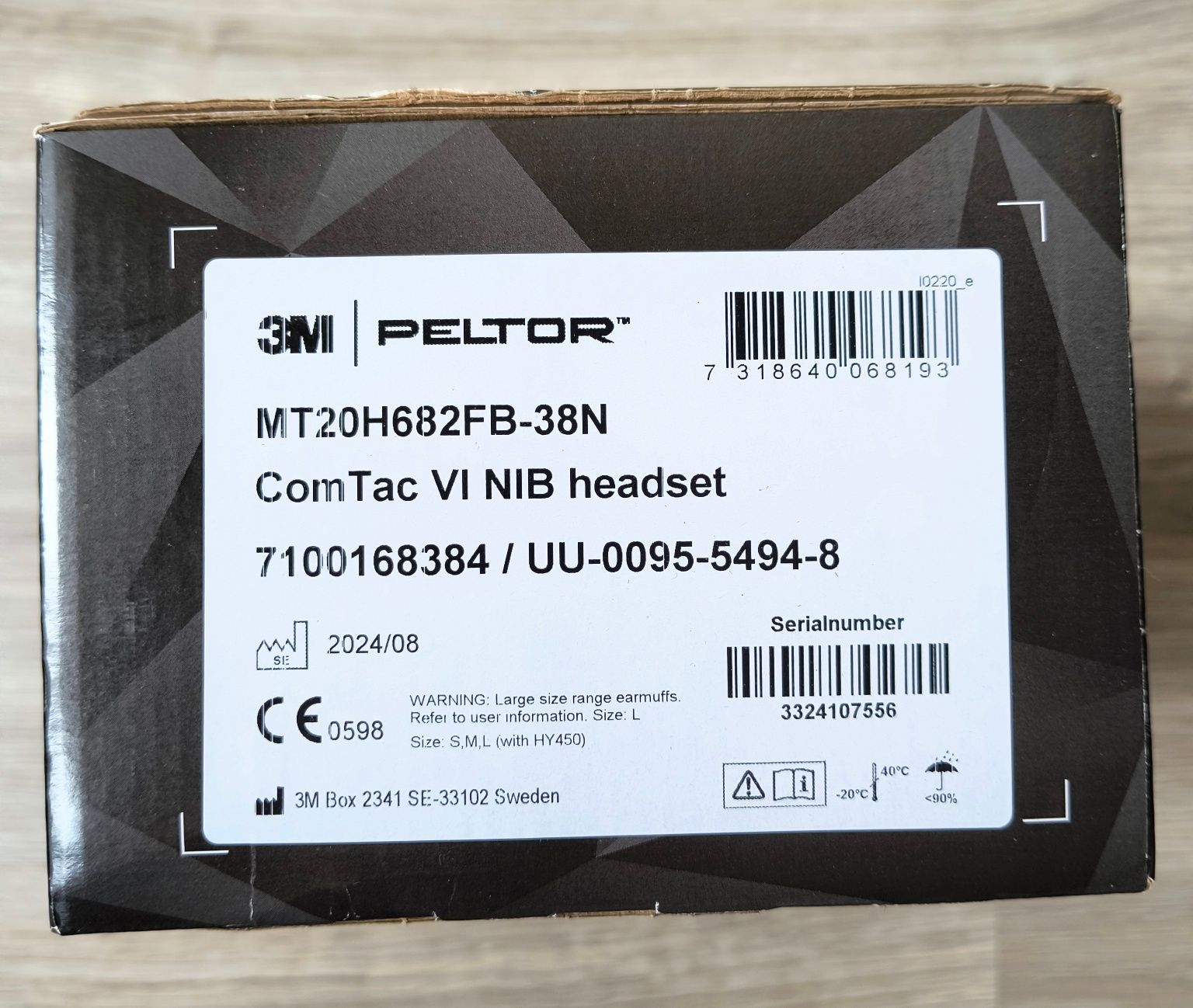 Aktywne słuchawki PELTOR™ ComTac™ VI NIB Headset