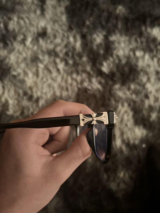 !!OKAZJA!! Okulary Chrome Hearts nowe czarne