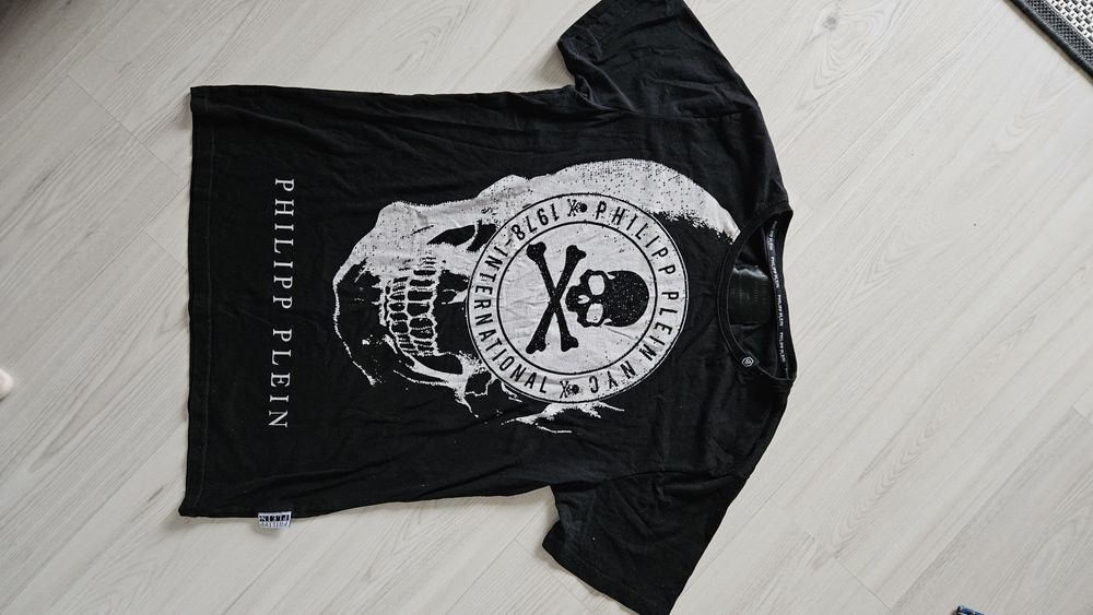 Koszulka bluzka t-shirt philipp plein xl czaszka czarna