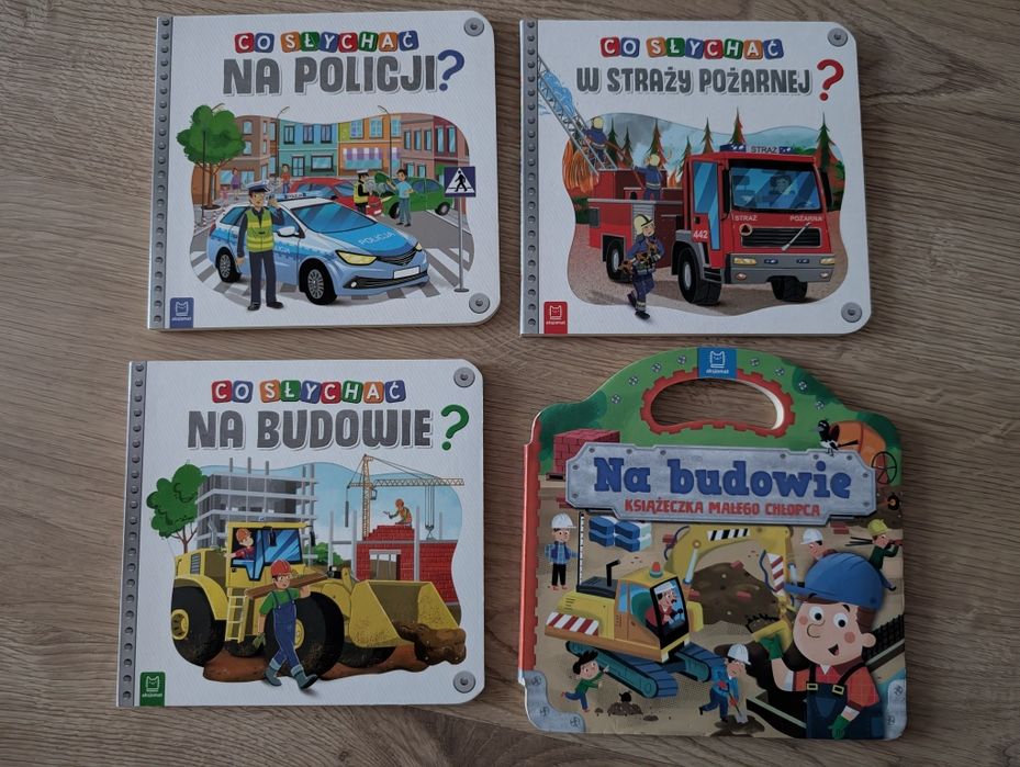 Książeczki z serii Co słychać na budowie