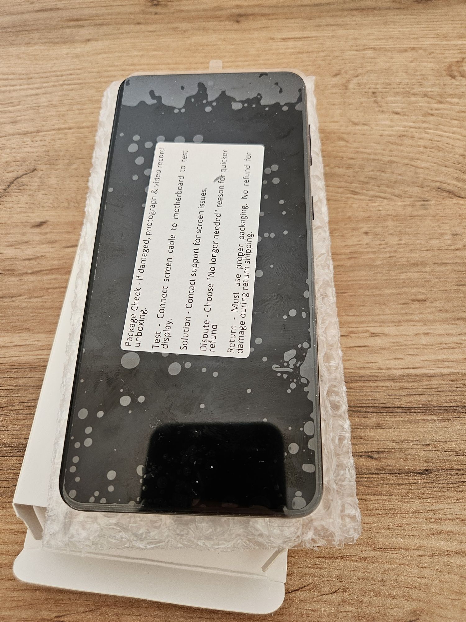 Новий дисплей екран з рамкою на Samsung s21 plus