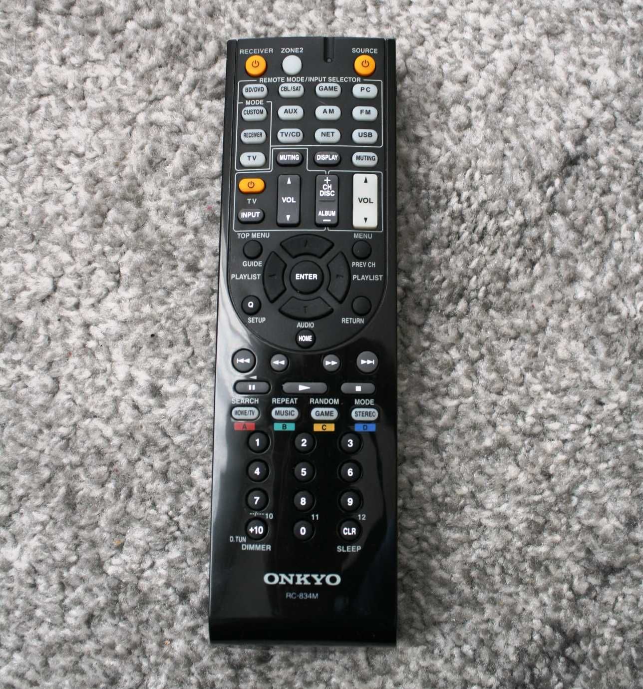 Oryginalny pilot Onkyo RC 834 M TX NR 525 609 amplituner 616 515