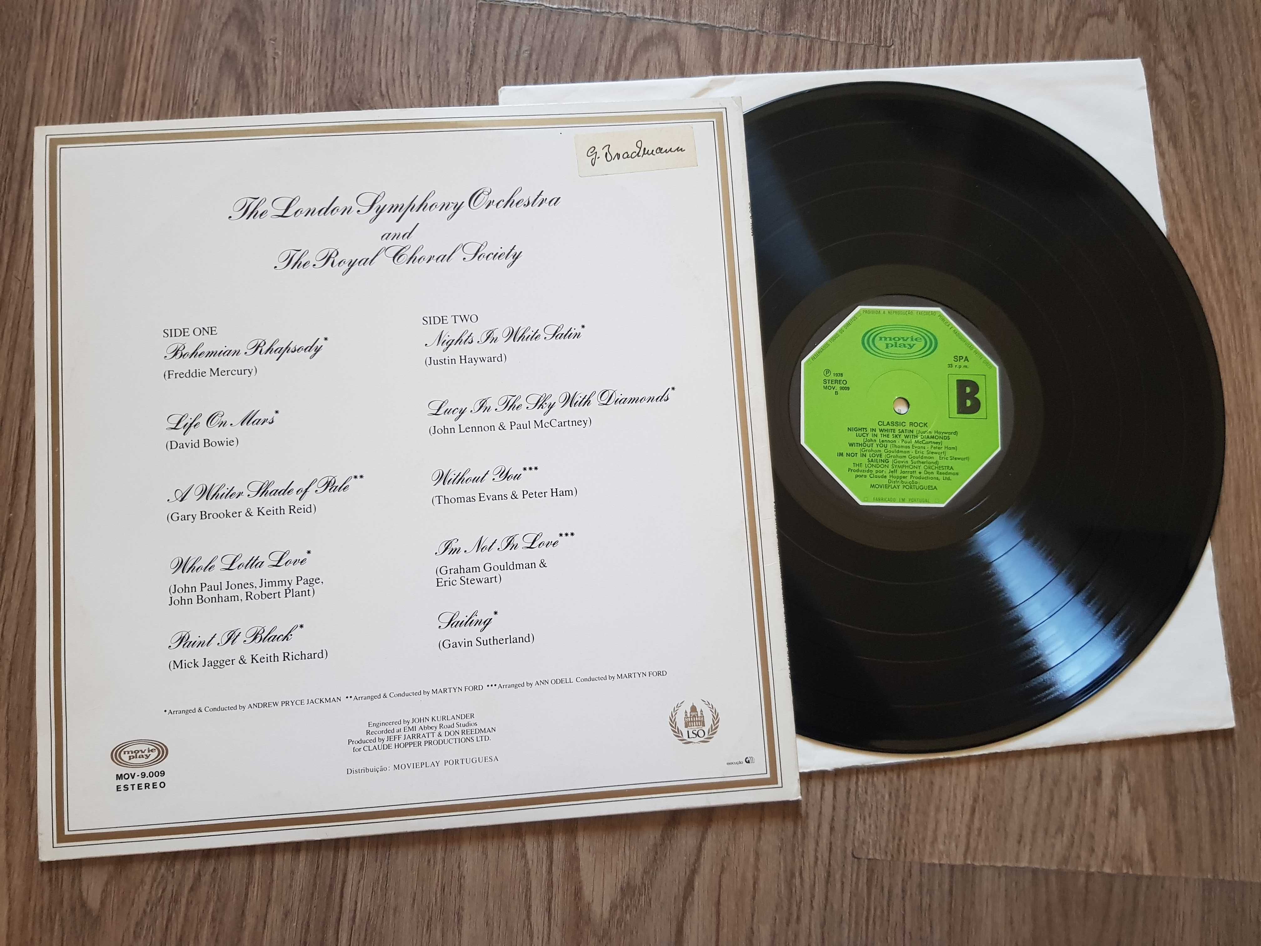 The London Symphony Orchestra And The... – Classic Rock LP*1035
