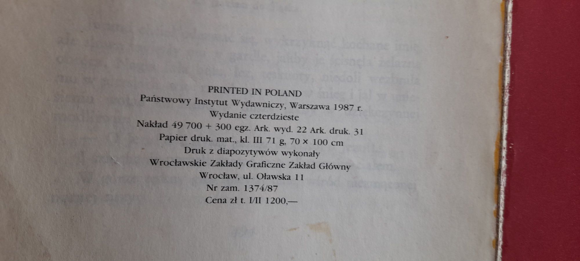 Krzyżacy - Henryk Sienkiewicz dwa tomy wyd czterdzieste 1987