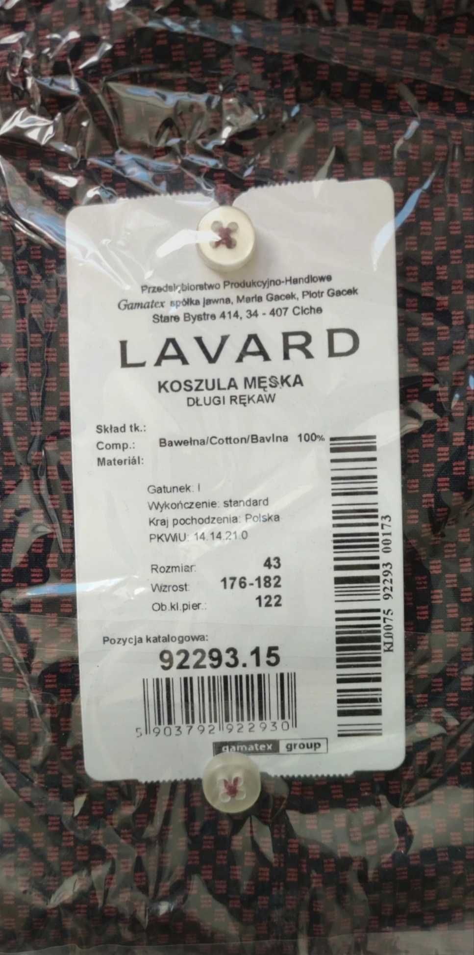 Koszula męska firmy LAVARD