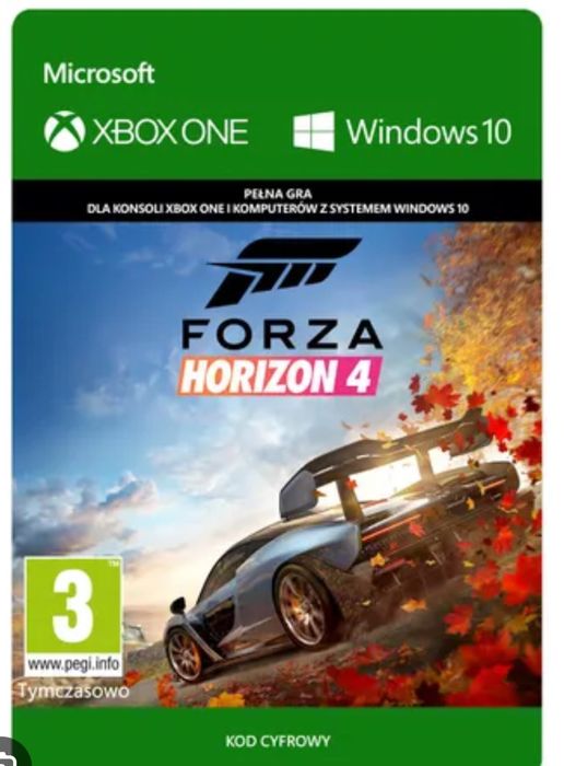 Klucz forza horizon 4 xbox/pc europa