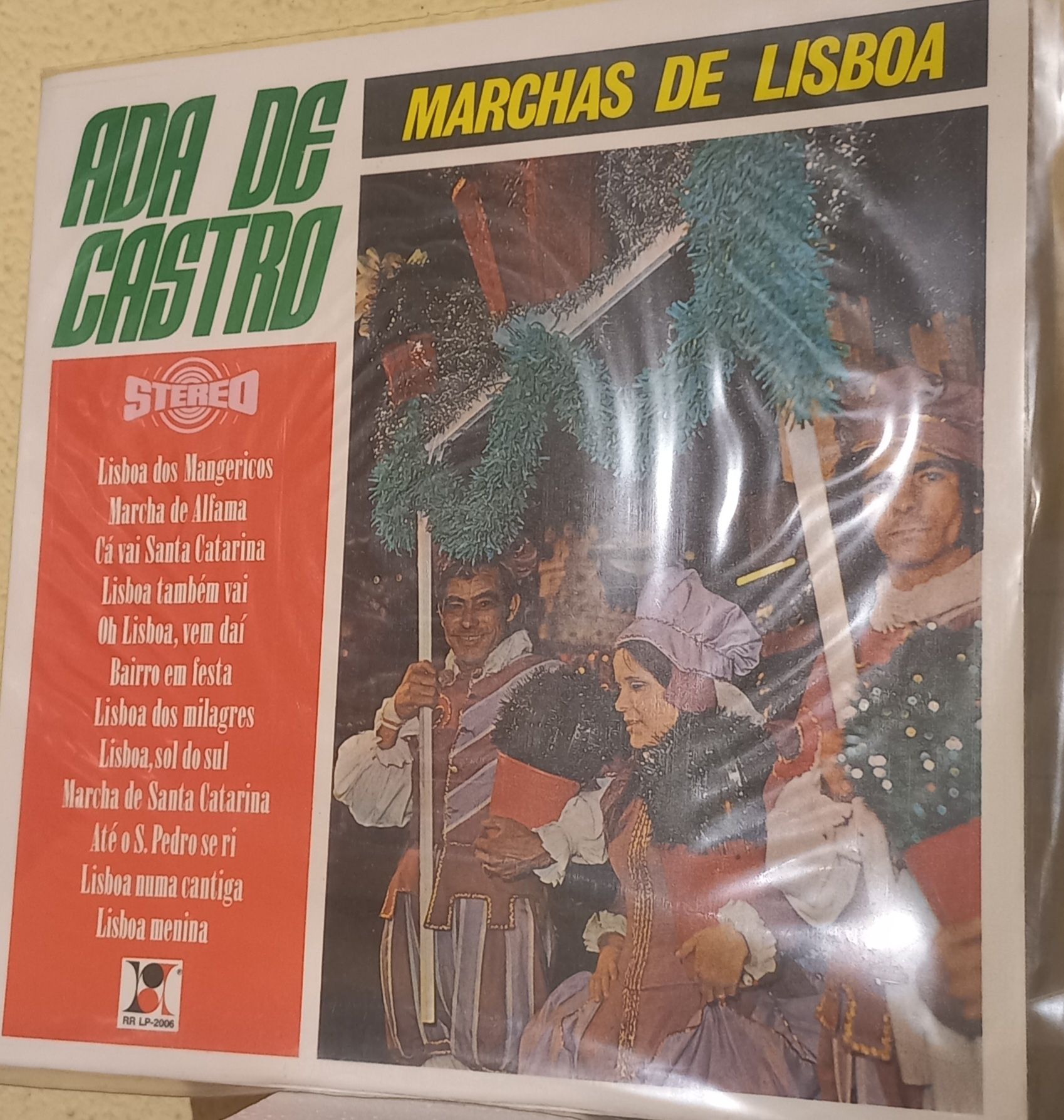 Disco de Vinil LP, Marchas de Lisboa, com Ada de Castro,