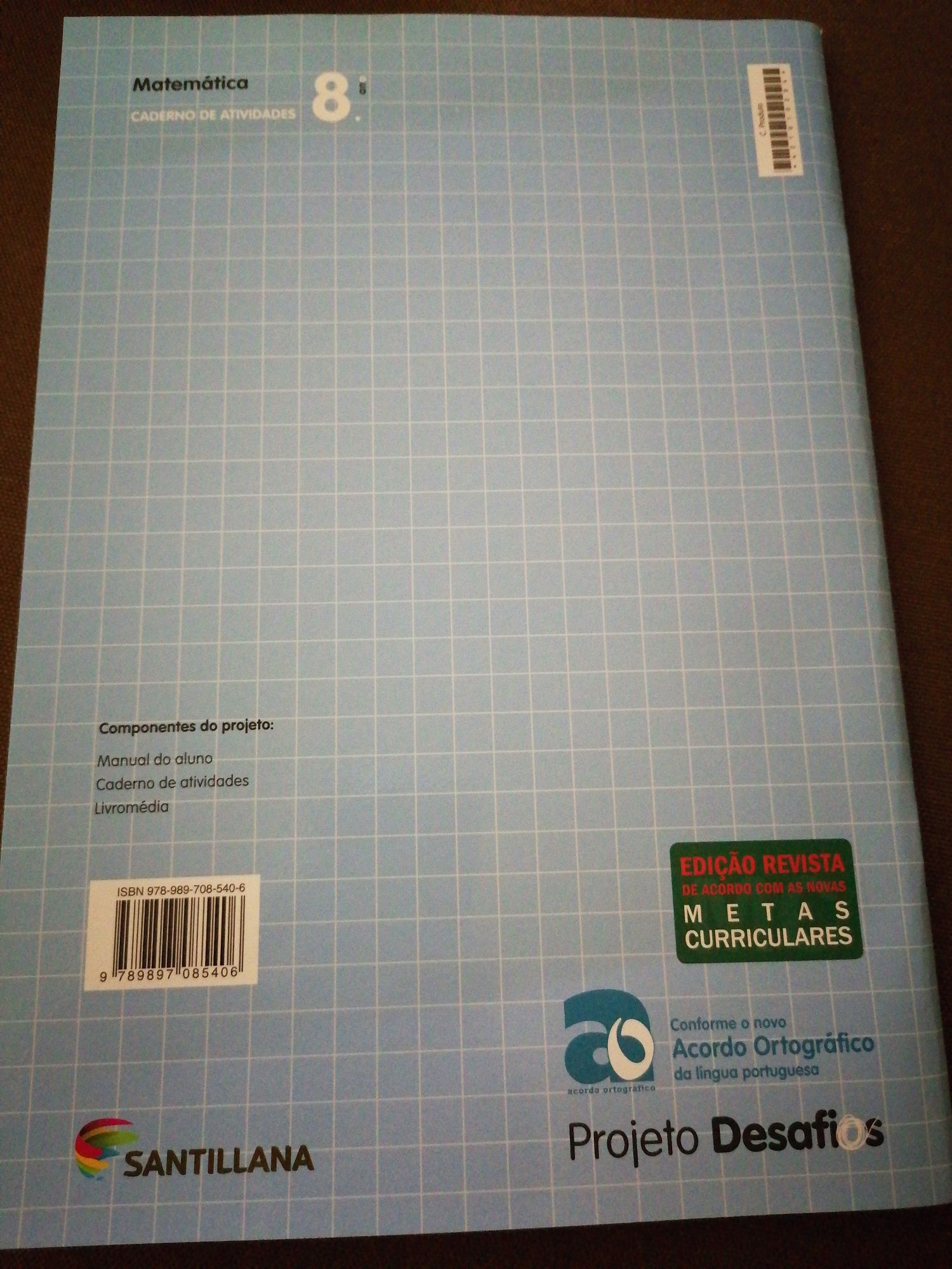 Caderno de atividades de Matemática para o 8 ano