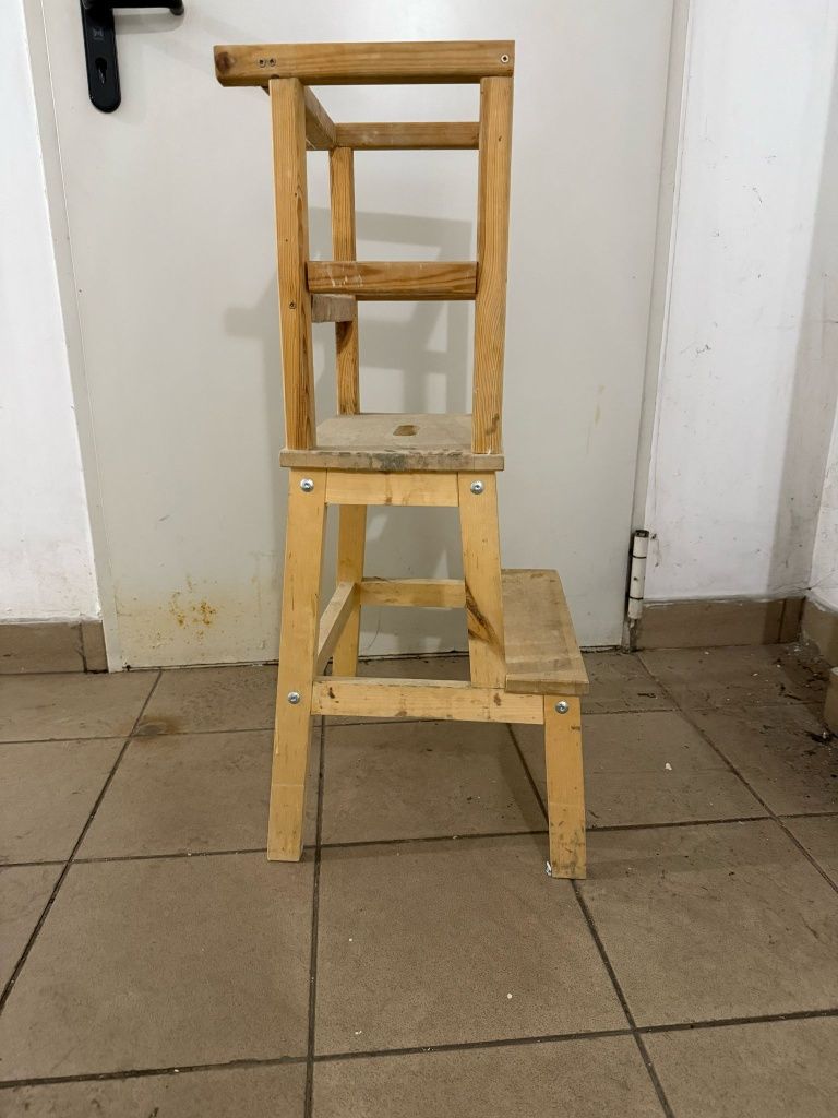 Kitchen Helpler pomocnik kuchenny Ikea krzesełko drewniany dziecko