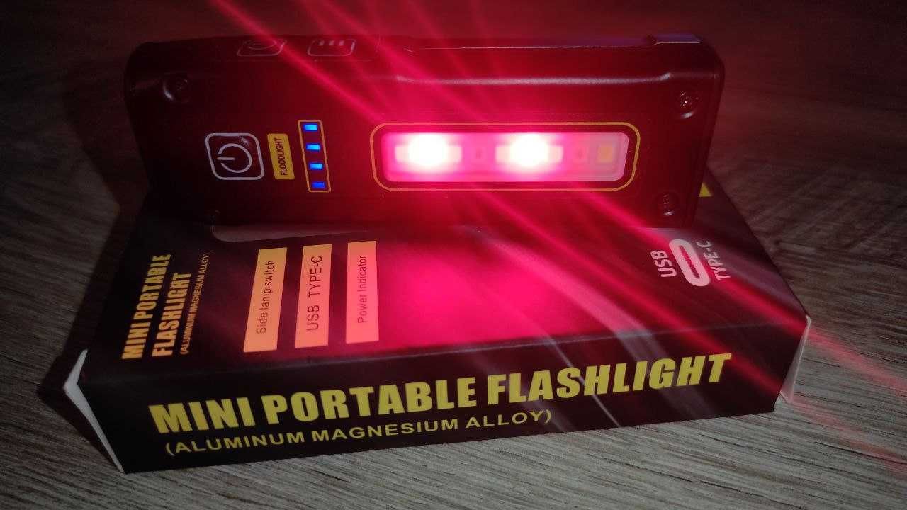 Потужний LED фонарь акумуляторний з функцією Powerbank (павербанк)