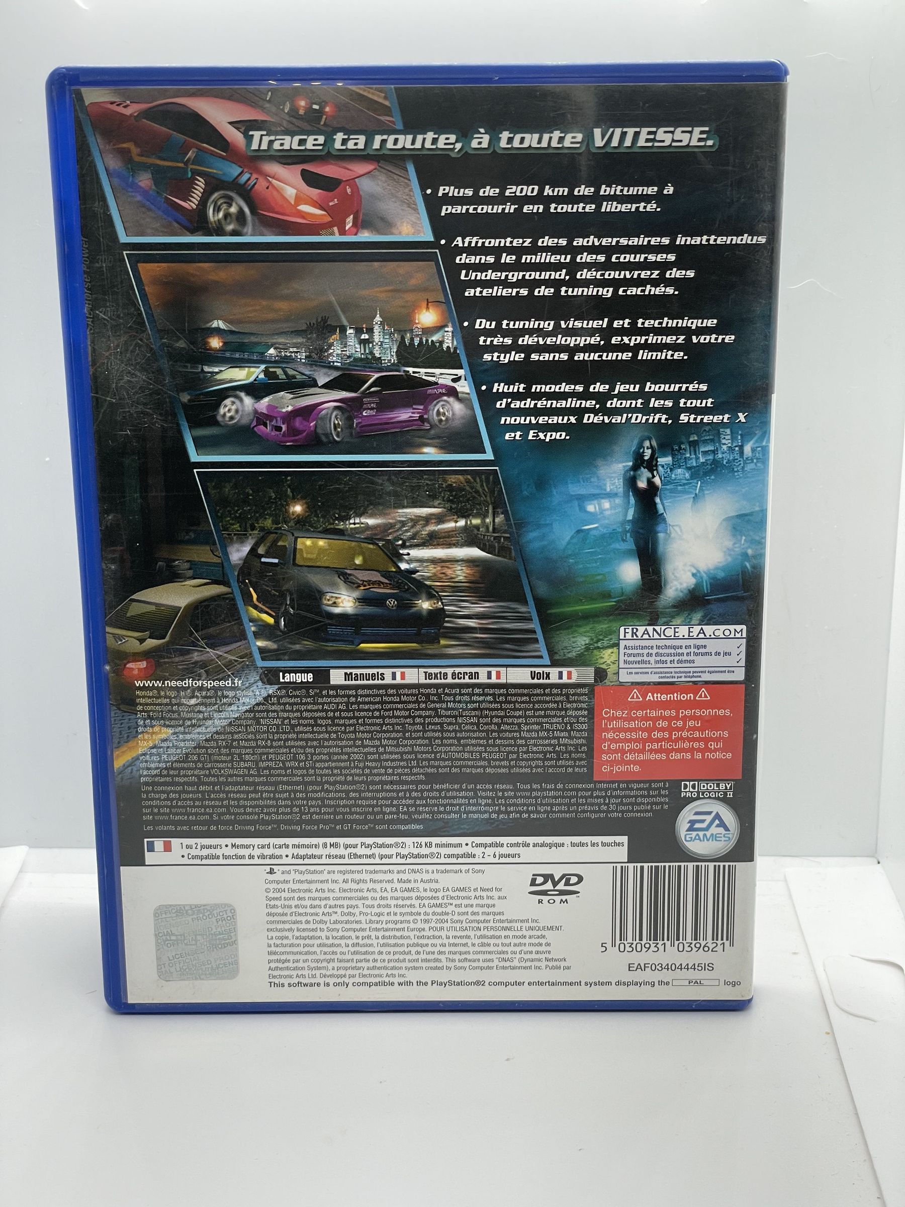 Need for Speed Underground 2 PS2 PlayStation 2 Po Angielsku