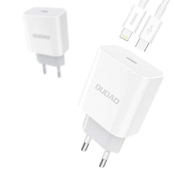 Szybka ładowarka sieciowa Eu Usb Typ C Power Delivery + kabel przewód