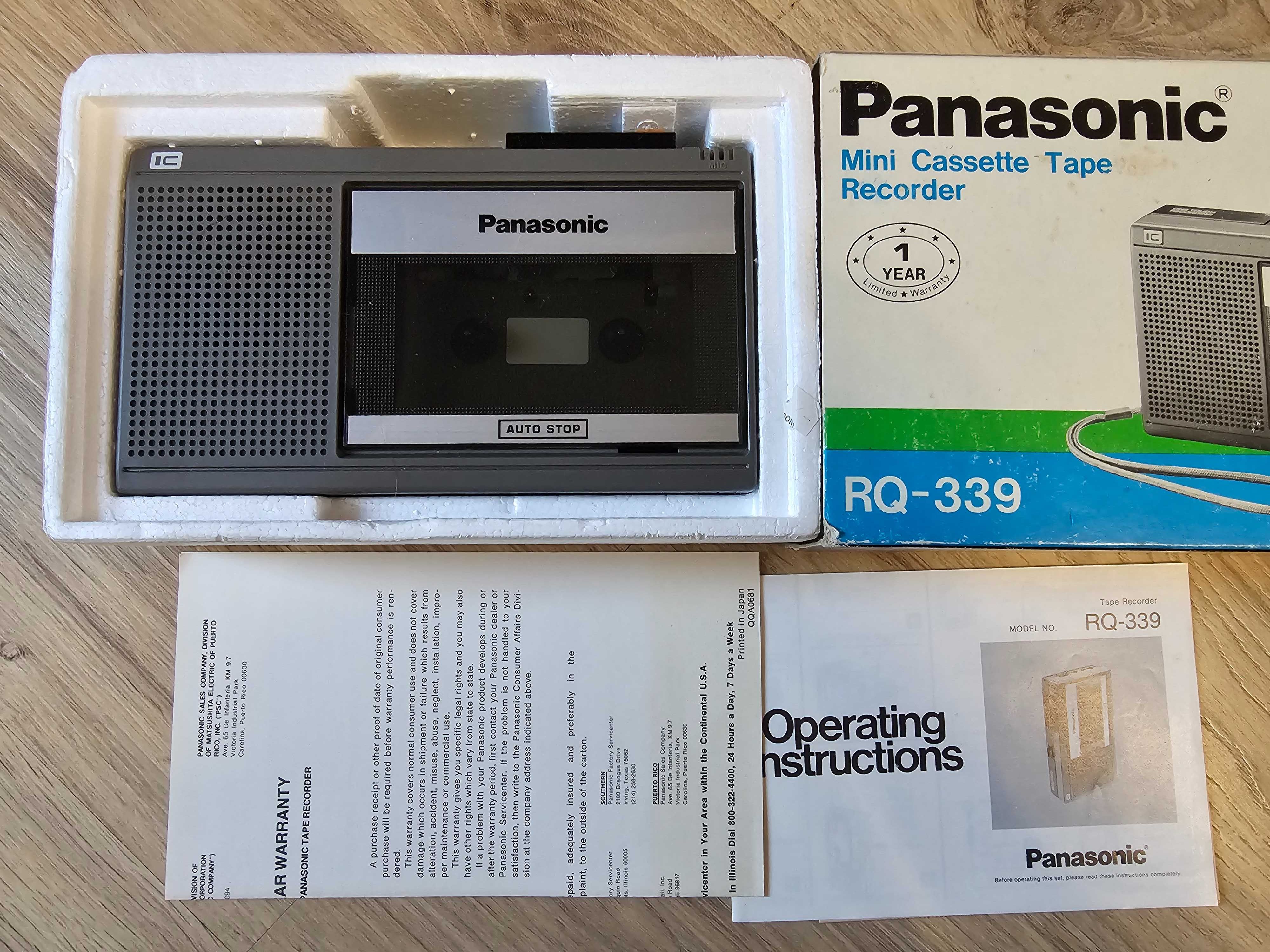 Panasonic RQ-339 Cassette Recorder Player