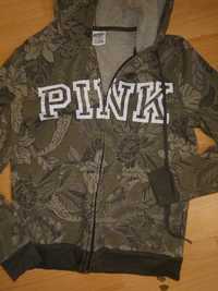 Bluza pink i tunika w groszki