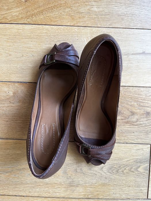 Buty na obcasie 38 Massimo Dutti z odkrytymi palcami