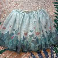 122 128 H&M spódnica spódniczka tiulowa tutu dziewczęca motyle motyl