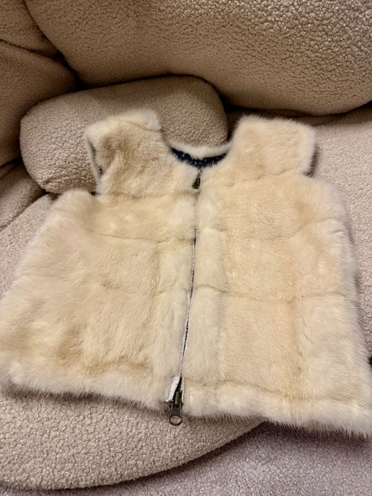 Жилет НОРКОВИЙ жилетка кожушок норка 5-6 років хутро 110-116-122