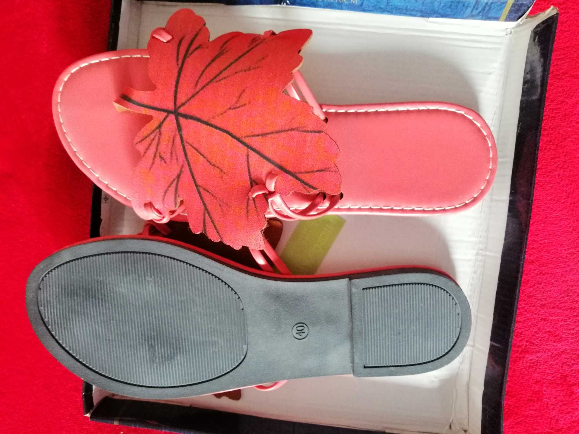 Chinelas novas sem usar