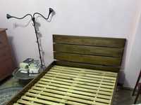 Łóżko z litego drewna 120x200 cm