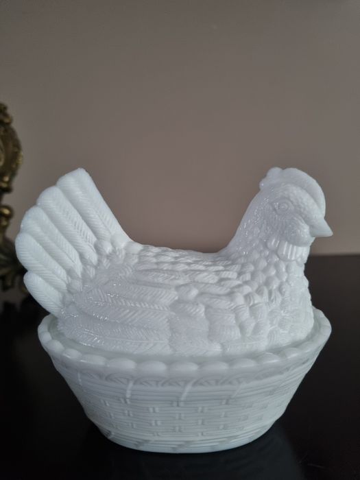 Biała kurka Ząbkowice kura prl