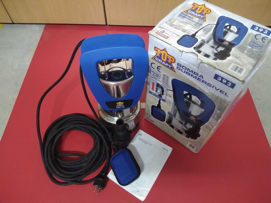 Bomba submersível Topcraft TCDP 750W (como nova)