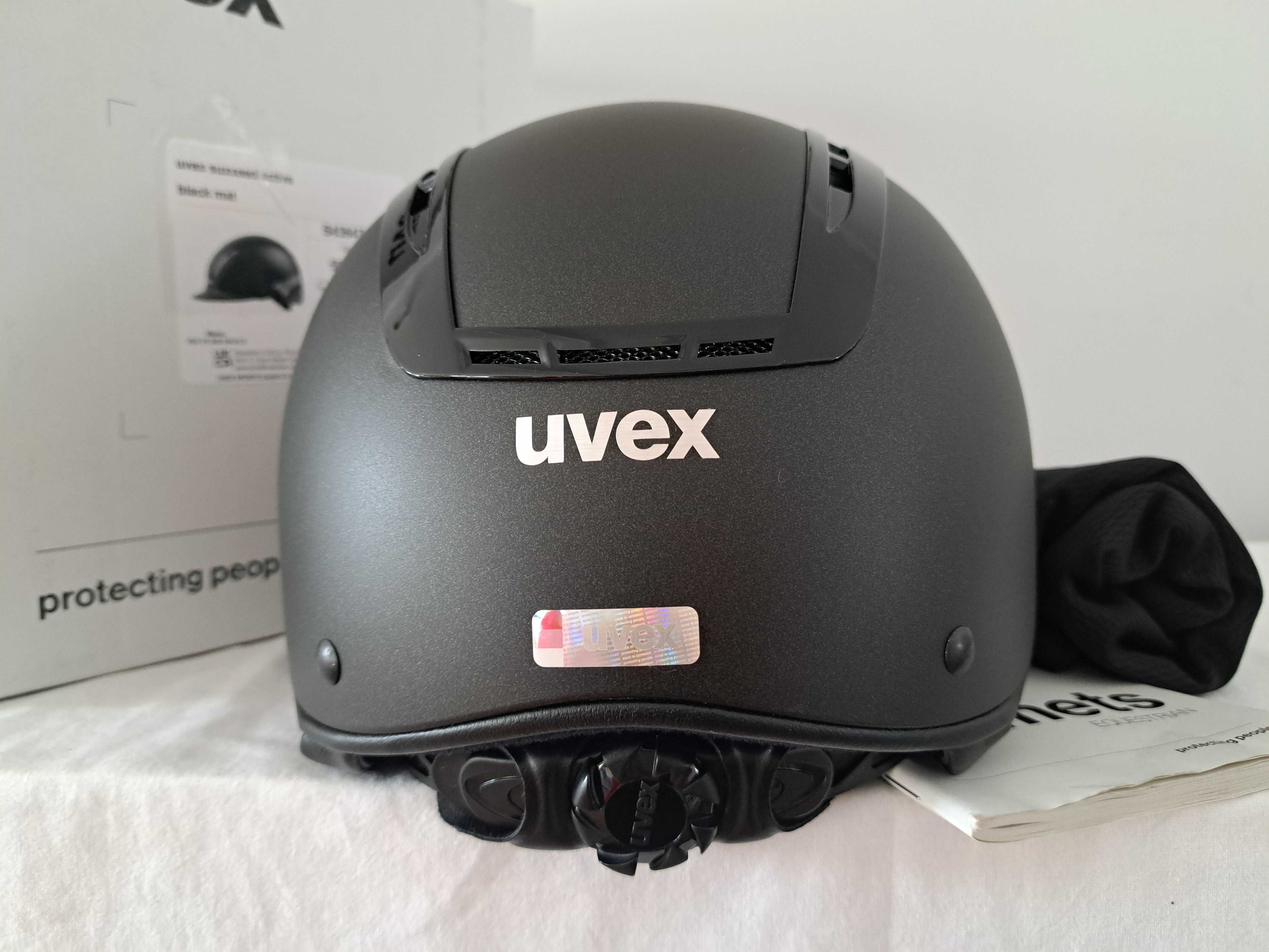 Kask jeździecki toczek Uvex Suxxeed Active Black S/M 55-56cm