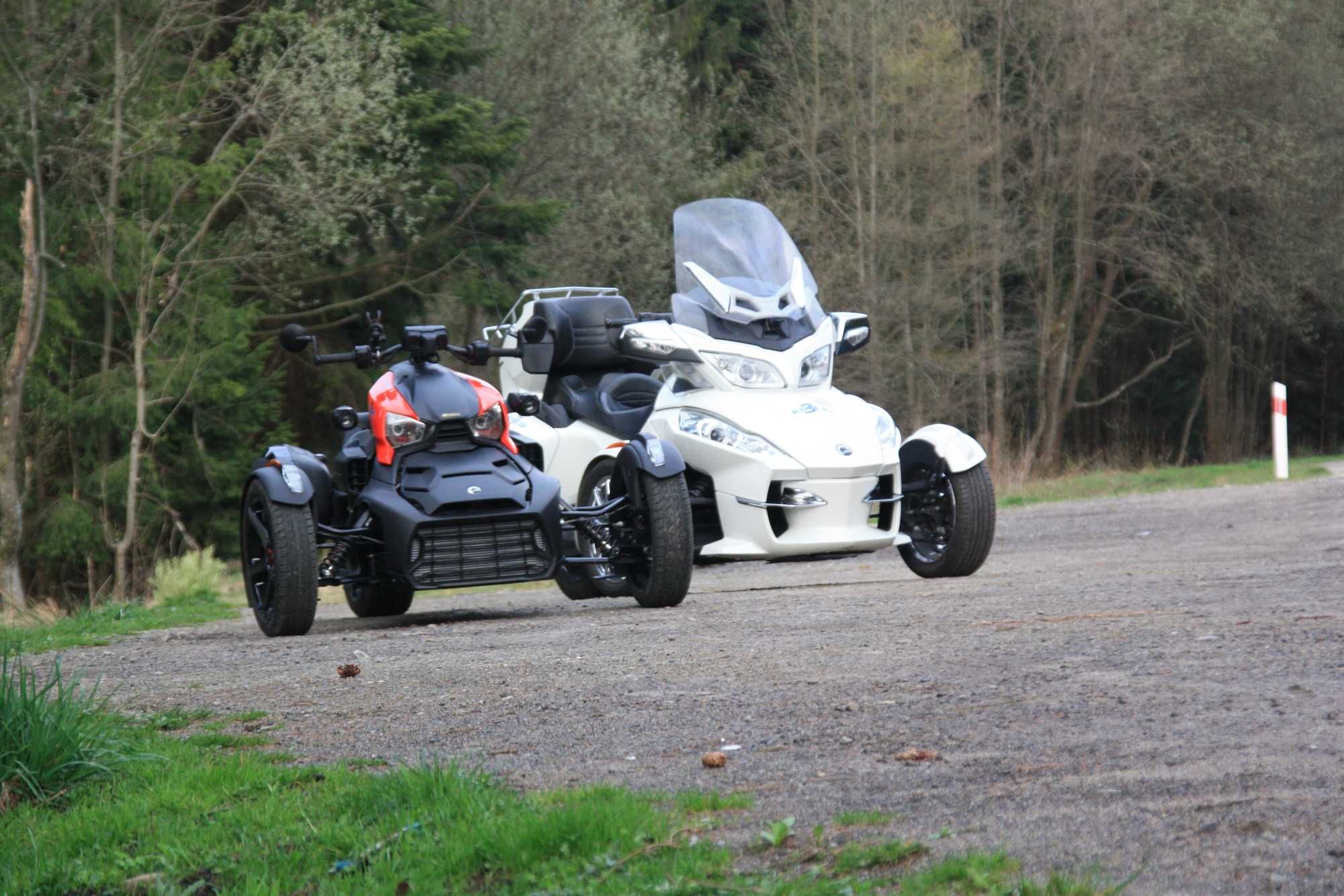 Wynajem Can-Am Spyder RT, F3, Ryker Wypożyczalnia motocykli na kat. B