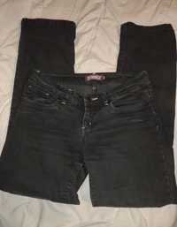 Spodnie czarne proste M jeansowe