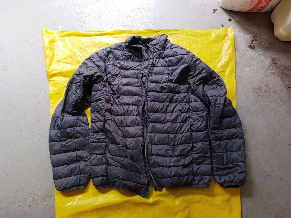 Kurtka jesienna rozmiar 52 L/XL granatowa lekka pikowana męska