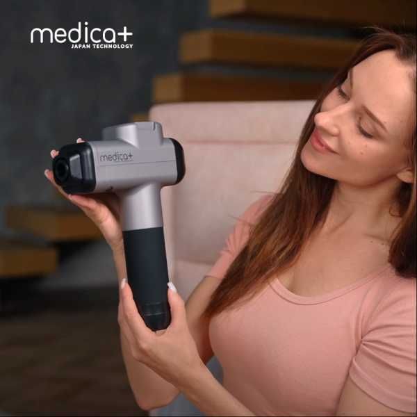 Массажер перкуссионный  6 для тіла та м'язів Medica+ MassHand Pro,