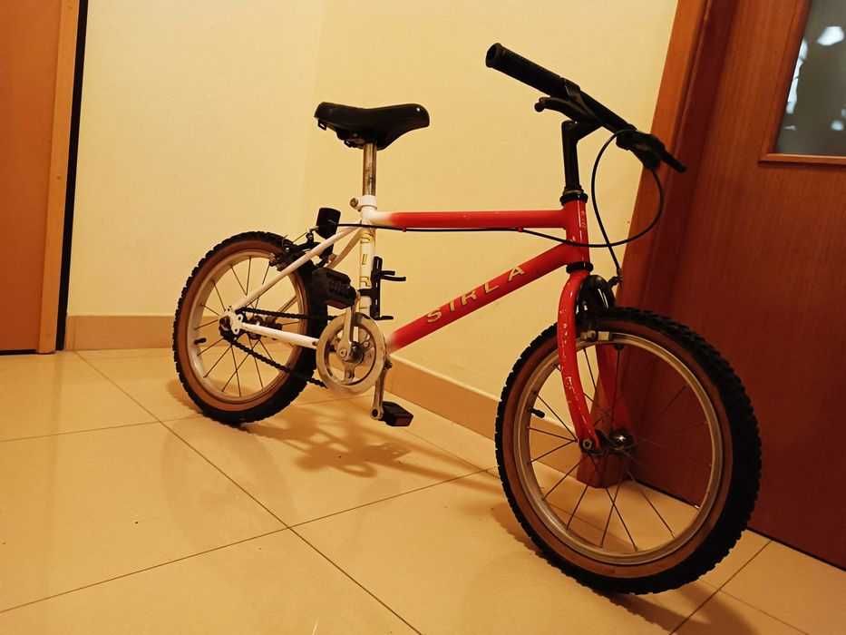 Bicicleta de criança para as primeiras corridas.