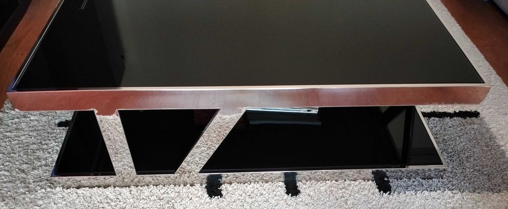 Mesa de centro cromada