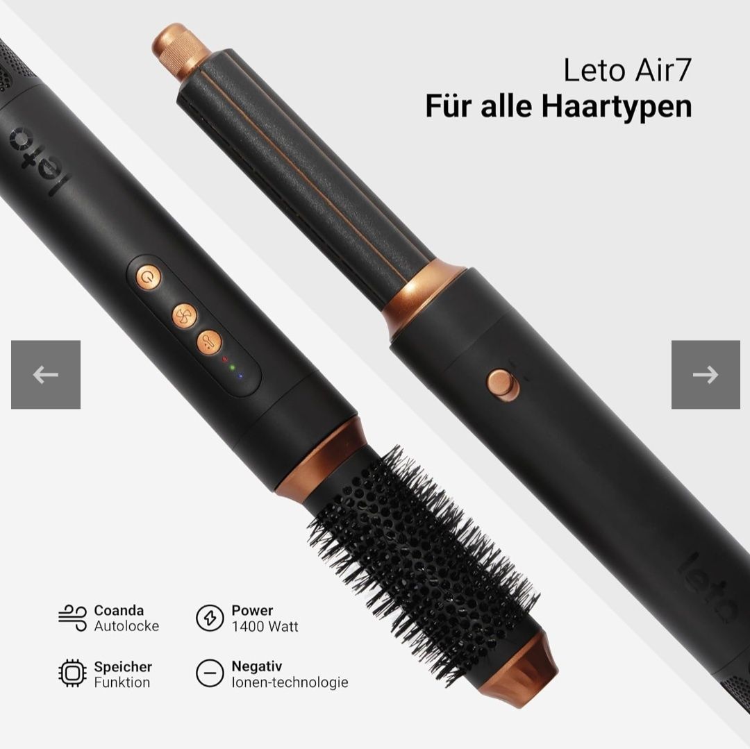 Leto® Air 7 suszarka, lokówka, stylizacja włosów jonizacja 1400w