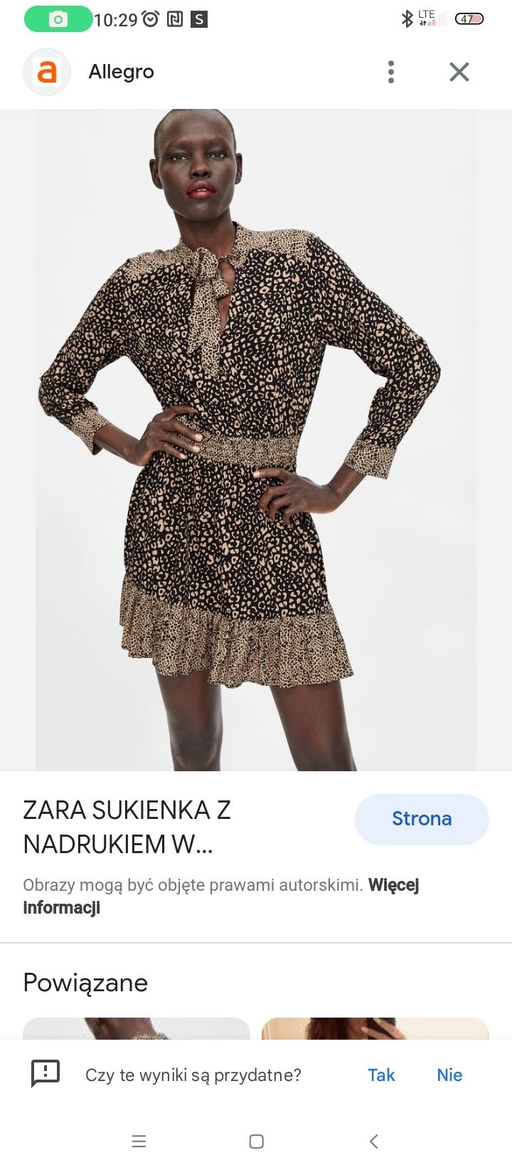 Eleganckie sukienki Zara i Vila s/m