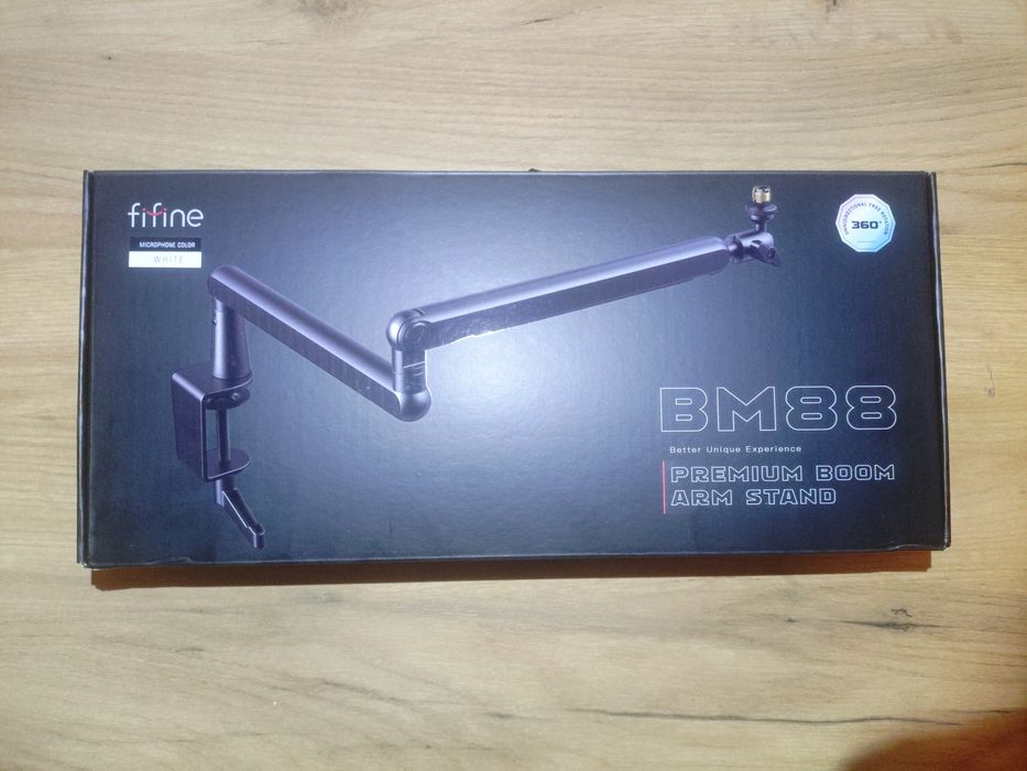 PREMIUM BOOM ARM fifine BM88 - Statyw Mikrofonowy - IDEALNY STAN