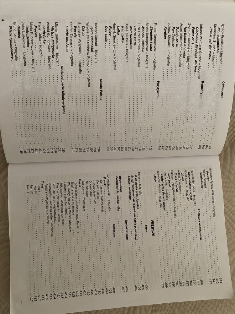 GREG Opracowania lektur i wierszy - liceum, technikum