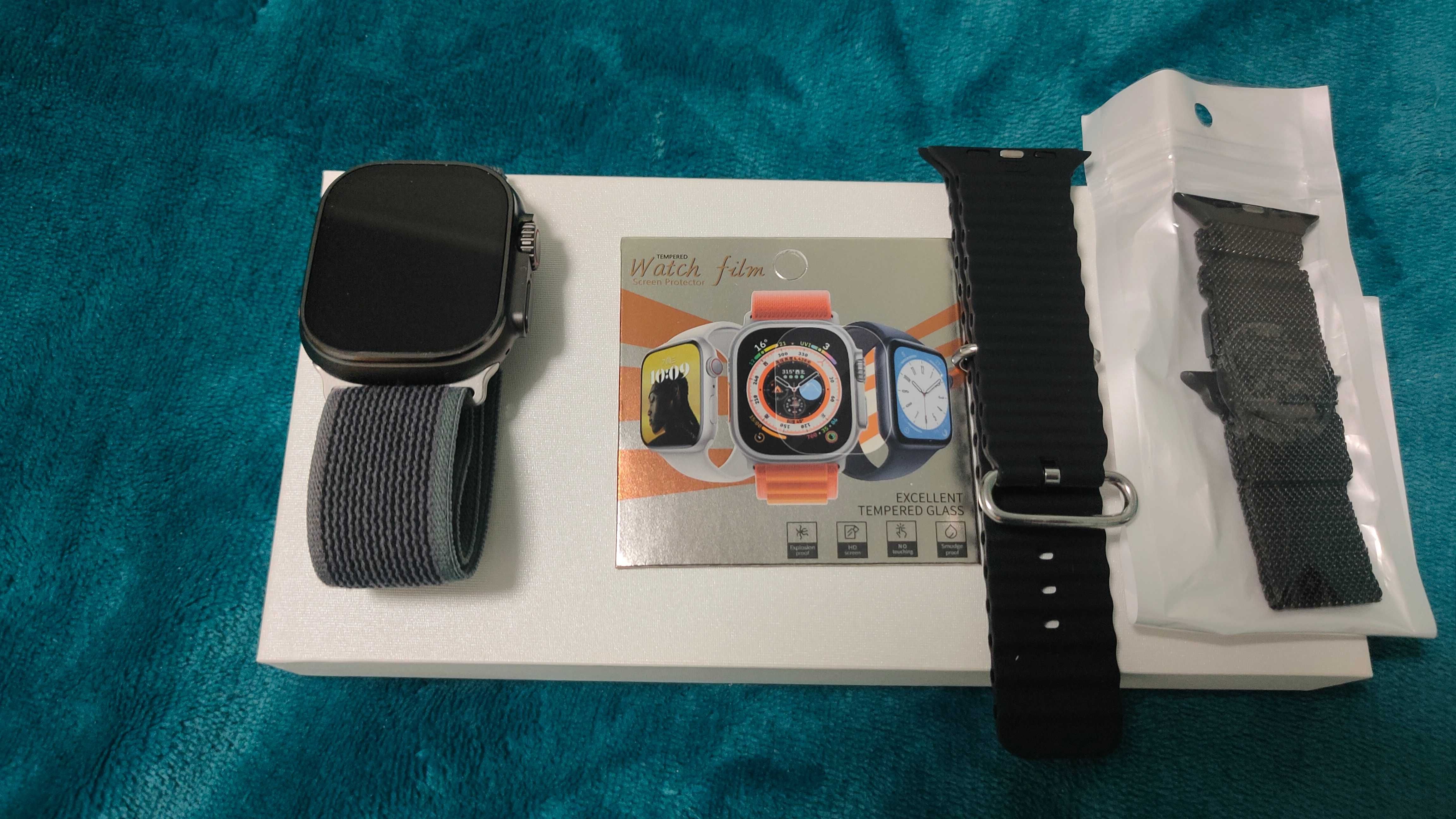 Smartwatch NOVO + 3 pulseiras + película protectora