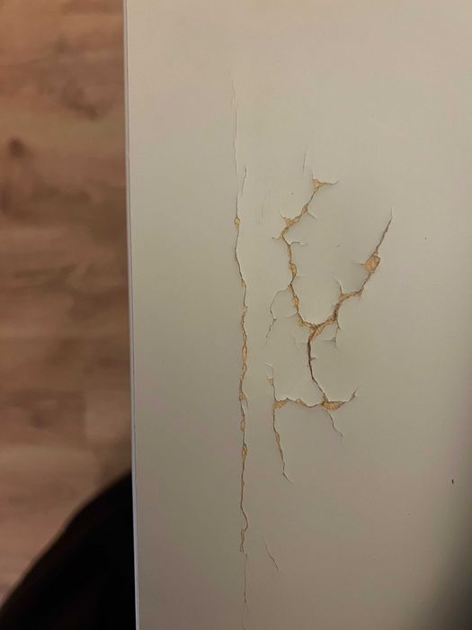 Secretária regulável IKEA TROTTEN 120×70 — bege/branco