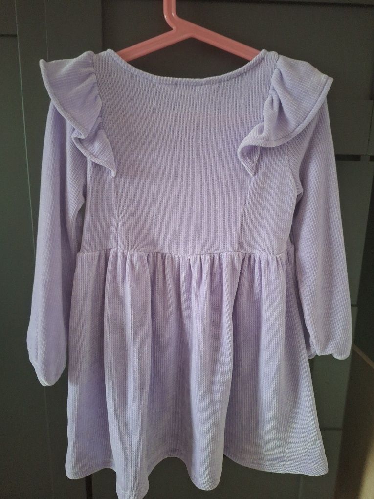 Sukienka lilowa h&m rozm. 110/116